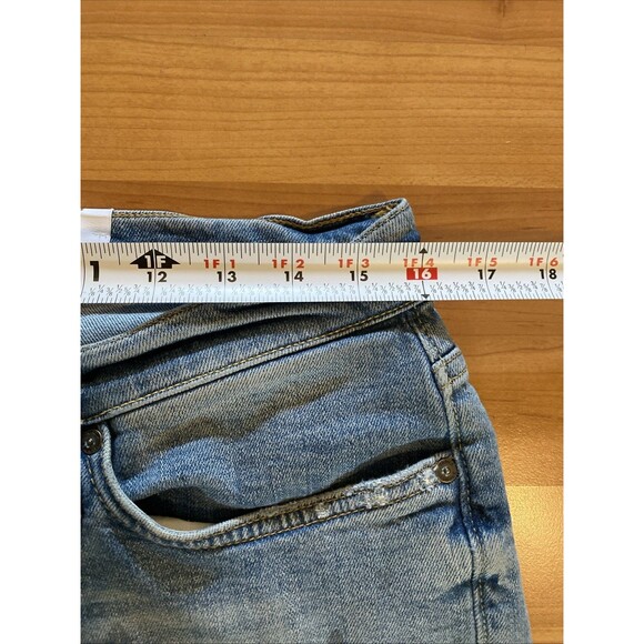 OVADIA NY Men's Size 34 Light PAINT SPLATTER Skinny Fit Mid Rise Stretch Jeans - Picture 10 of 14